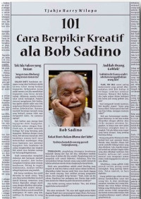 Image of 101 Cara berpikir kreatif ala Bob Sadino