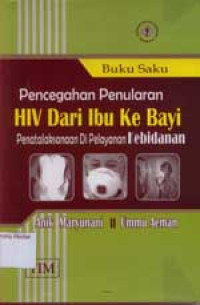 Image of Buku Saku Pencegahan Penularan HIV Dari Ibu Ke Bayi Penatalaksanaan di Pelayanan Kebidanan