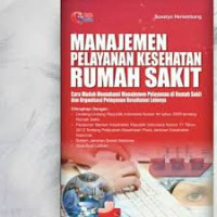 Image of Manajemen pelayanan kesehatan rumah sakit