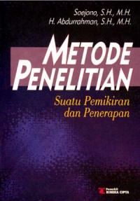 Image of Metode penelitian suatu pemikiran dan penerapan