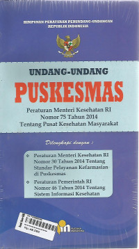 Image of Undang-undang Puskesmas